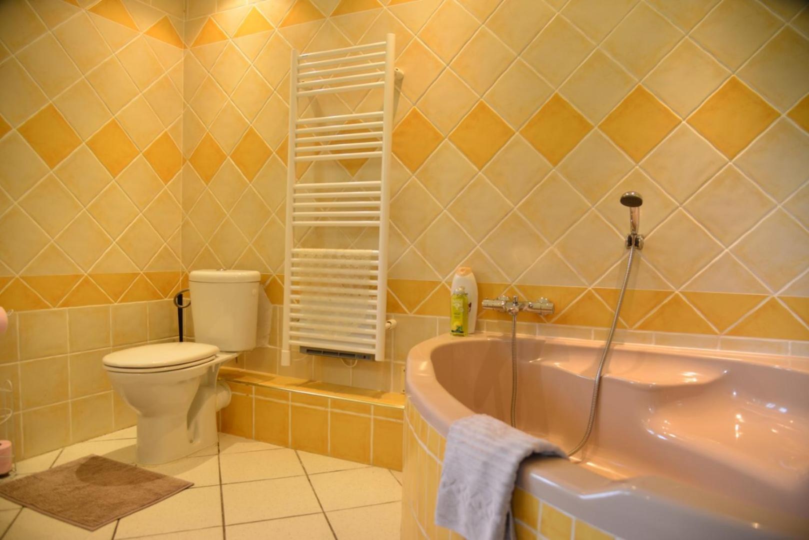 Au Grand Bonheur Bed and Breakfast Besseges Rum bild